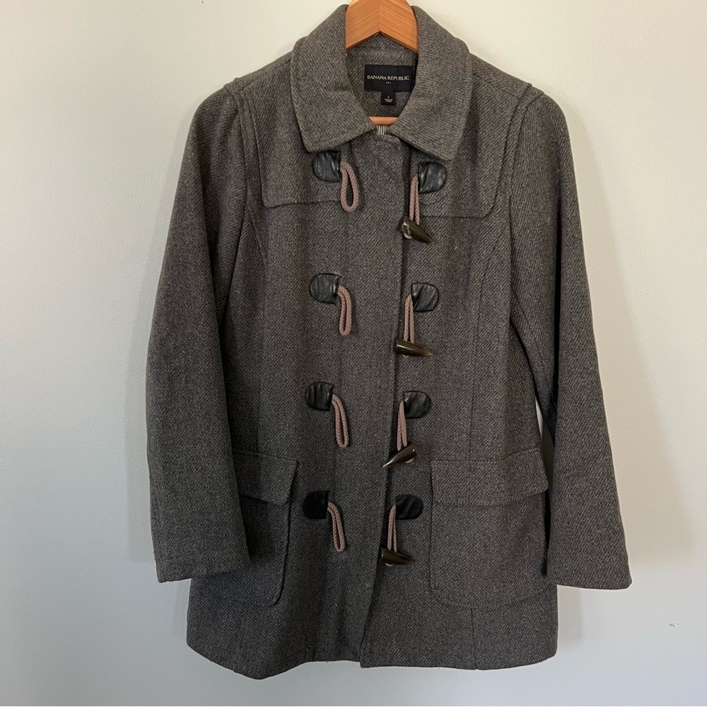 Banana Republic Factory Wool Toggle Coat • Small